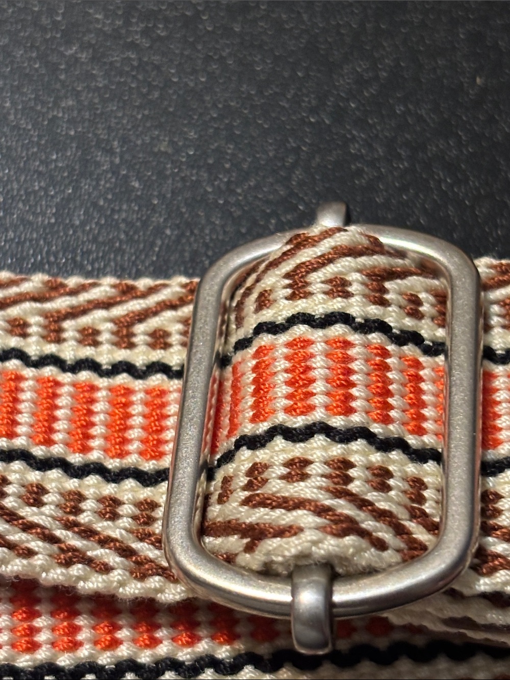 Purse Bag Strap Accessory Orange and Brown Replacement Belt Strap - Picture 8 of 17